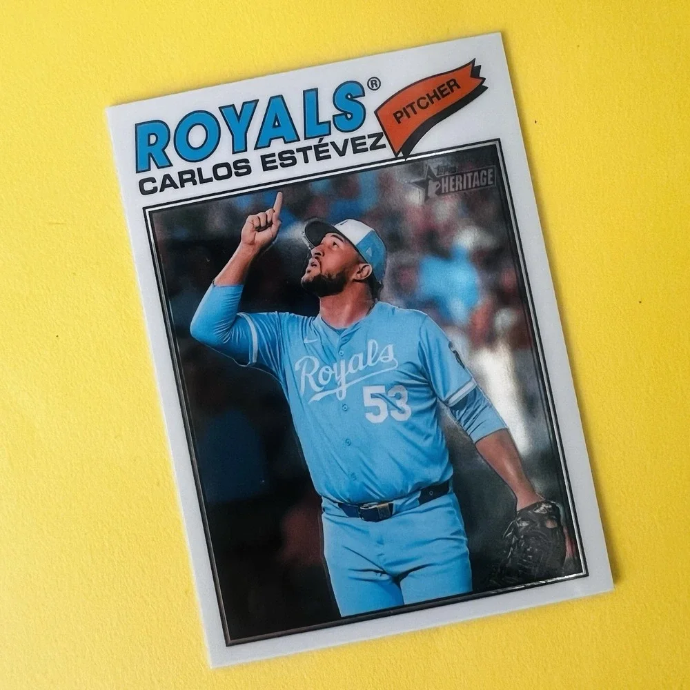 2026 Topps Heritage Chrome Baseball Carlos Estévez‎ Kansas City Royals #314